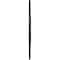 Ekena Millwork Oakleaf Ceiling Medallion (Fits Canopies up to 6 1/4"), 29 1/8"OD x 3 5/8"ID x 1"P, Jet Black CM29OABLF - alternate 4